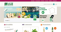 Desktop Screenshot of laviesaine.fr